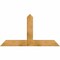 Ekena Millwork Portland Rough Sawn Timber Gable Bracket, Western Red Cedar, 60"W x 32"H x 6"D x 6"F, 13/12 Pitch GBW060X32X0606POR00RWR - alternate 1